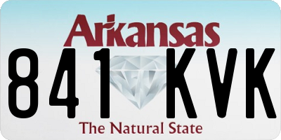 AR license plate 841KVK