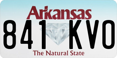 AR license plate 841KVO