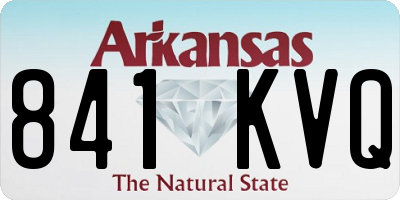 AR license plate 841KVQ