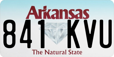 AR license plate 841KVU