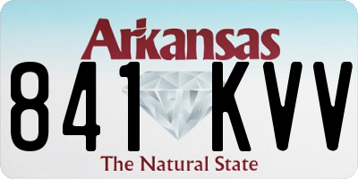 AR license plate 841KVV