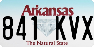AR license plate 841KVX