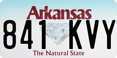 AR license plate 841KVY