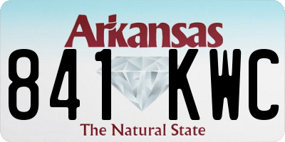 AR license plate 841KWC