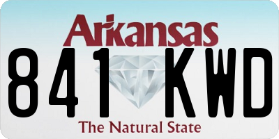 AR license plate 841KWD