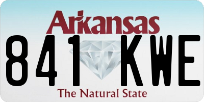 AR license plate 841KWE