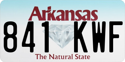 AR license plate 841KWF