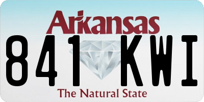 AR license plate 841KWI