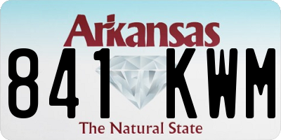 AR license plate 841KWM