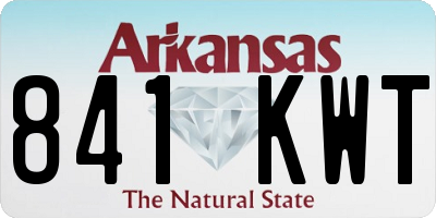 AR license plate 841KWT