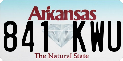AR license plate 841KWU