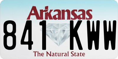 AR license plate 841KWW