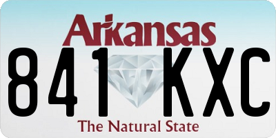 AR license plate 841KXC