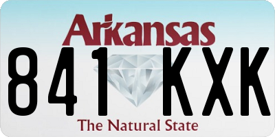 AR license plate 841KXK