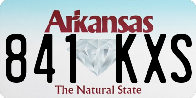 AR license plate 841KXS