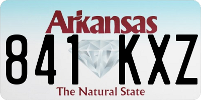 AR license plate 841KXZ