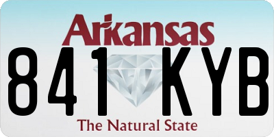 AR license plate 841KYB