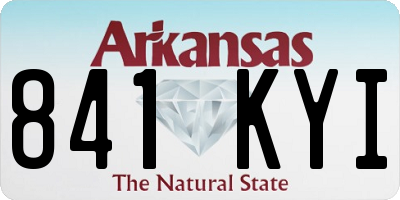 AR license plate 841KYI