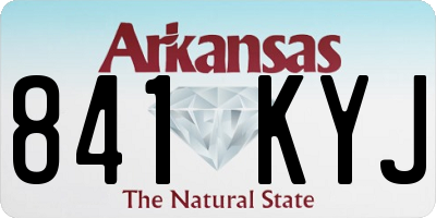 AR license plate 841KYJ