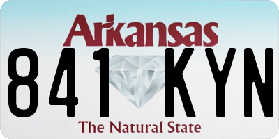 AR license plate 841KYN