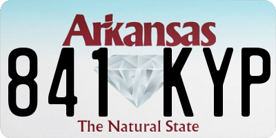 AR license plate 841KYP