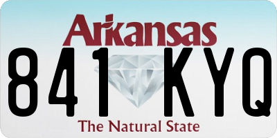 AR license plate 841KYQ