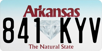 AR license plate 841KYV