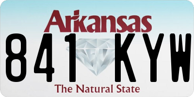 AR license plate 841KYW
