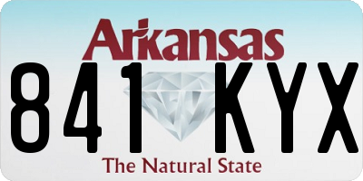 AR license plate 841KYX