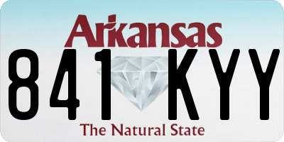 AR license plate 841KYY