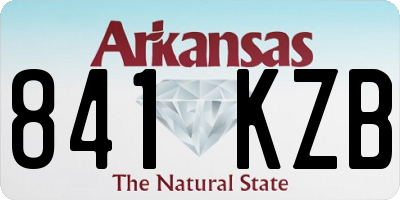 AR license plate 841KZB