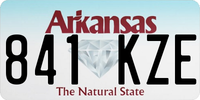 AR license plate 841KZE