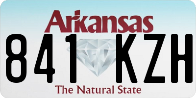 AR license plate 841KZH