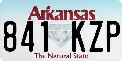 AR license plate 841KZP