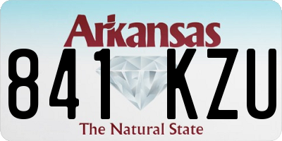 AR license plate 841KZU