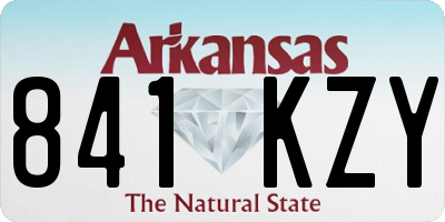AR license plate 841KZY