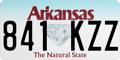 AR license plate 841KZZ