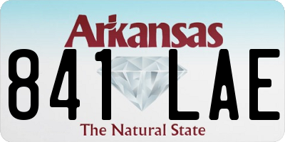 AR license plate 841LAE
