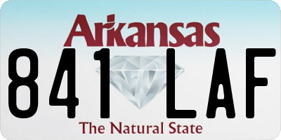 AR license plate 841LAF