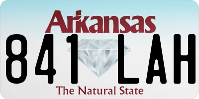 AR license plate 841LAH