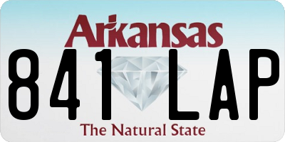 AR license plate 841LAP