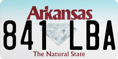 AR license plate 841LBA