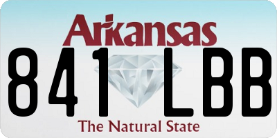 AR license plate 841LBB