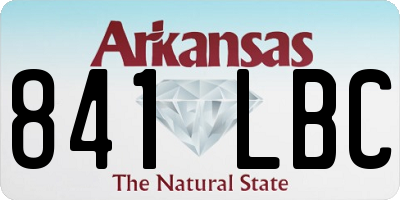 AR license plate 841LBC
