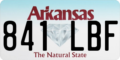 AR license plate 841LBF