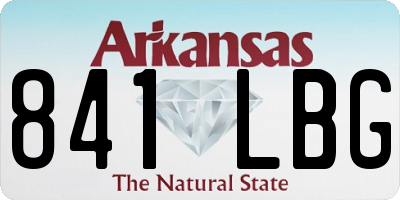 AR license plate 841LBG