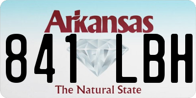 AR license plate 841LBH