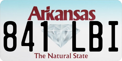 AR license plate 841LBI