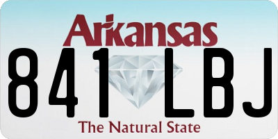 AR license plate 841LBJ