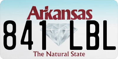 AR license plate 841LBL